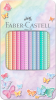 Kredki owkowe Faber-Castell Sparkle Pastel, metelowe opakowanie