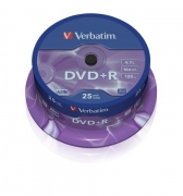 Pyta DVD R Verbatim 4,7GB 16x cake box /25szt./